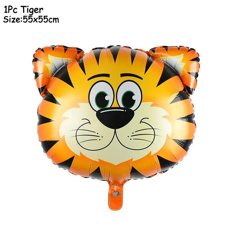 Wild One Jungle Party Animal Balloons Disposable Tableware Kids 1st Forest Safari Birthday Party Decoration Baby Shower Supplies