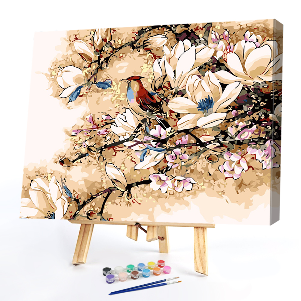 

40*50CM Paint By Numbers-Flower Bird, 501 Original