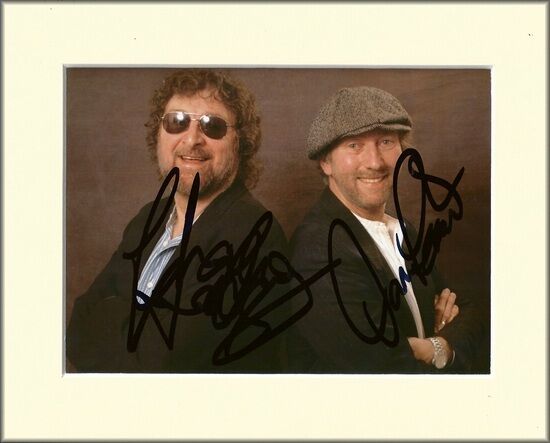 CHAS AND DAVE RABBIT PP 8x10 MOUNTED SIGNED AUTOGRAPH Photo Poster painting