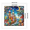 Colored Houses-14CT Stamped Cross Stitch 40*40cm/15.75*15.75in tapestrymarket
