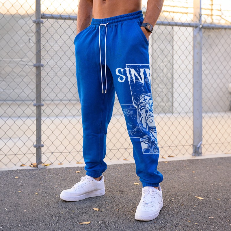 SINNER Miserable Nun GRAPHIC PRINT JOGGERS