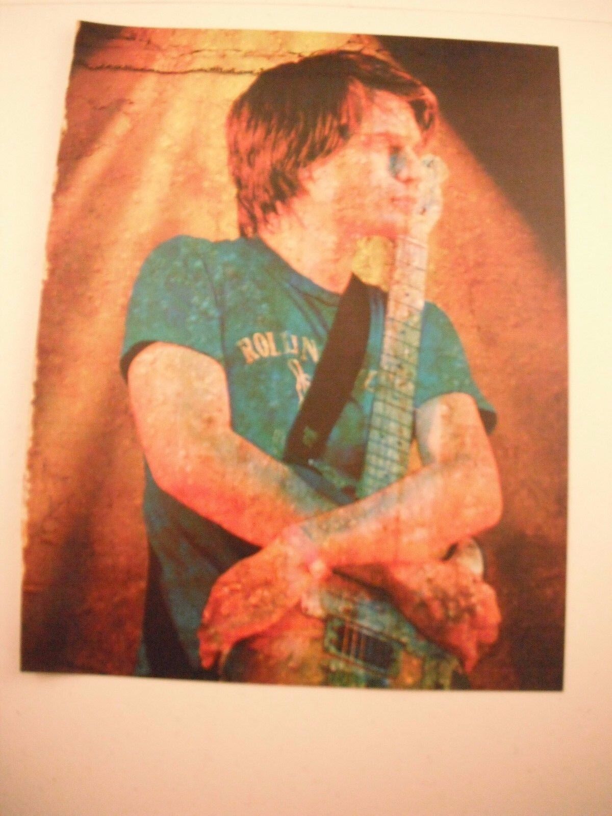 Jonny Greenwood Radiohead Guitarist 12x9 Color Coffee Table Book Photo Poster painting Page