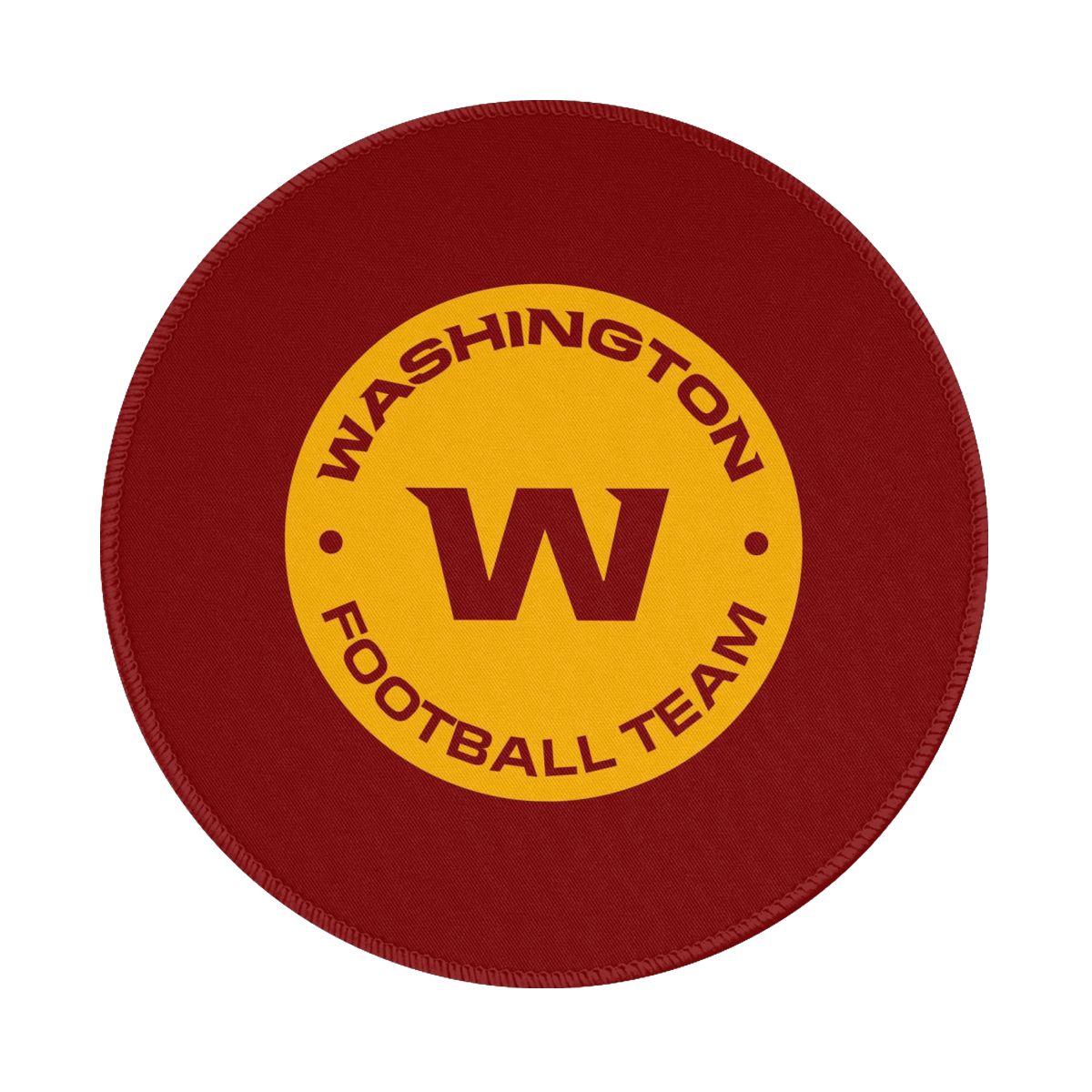 Washington Commanders Football Team Waterproof Round Mouse Pad for Wireless Mouse
