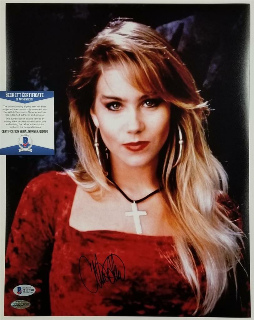 Christina Applegate signed 11x14 Photo Poster painting Married With Children C ~ Beckett BAS COA