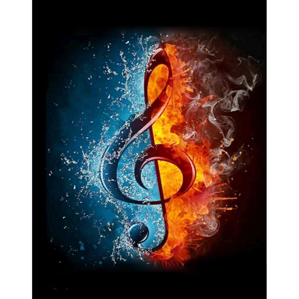 Big Size Square Diamond Painting - Music Battle(40*50cm)