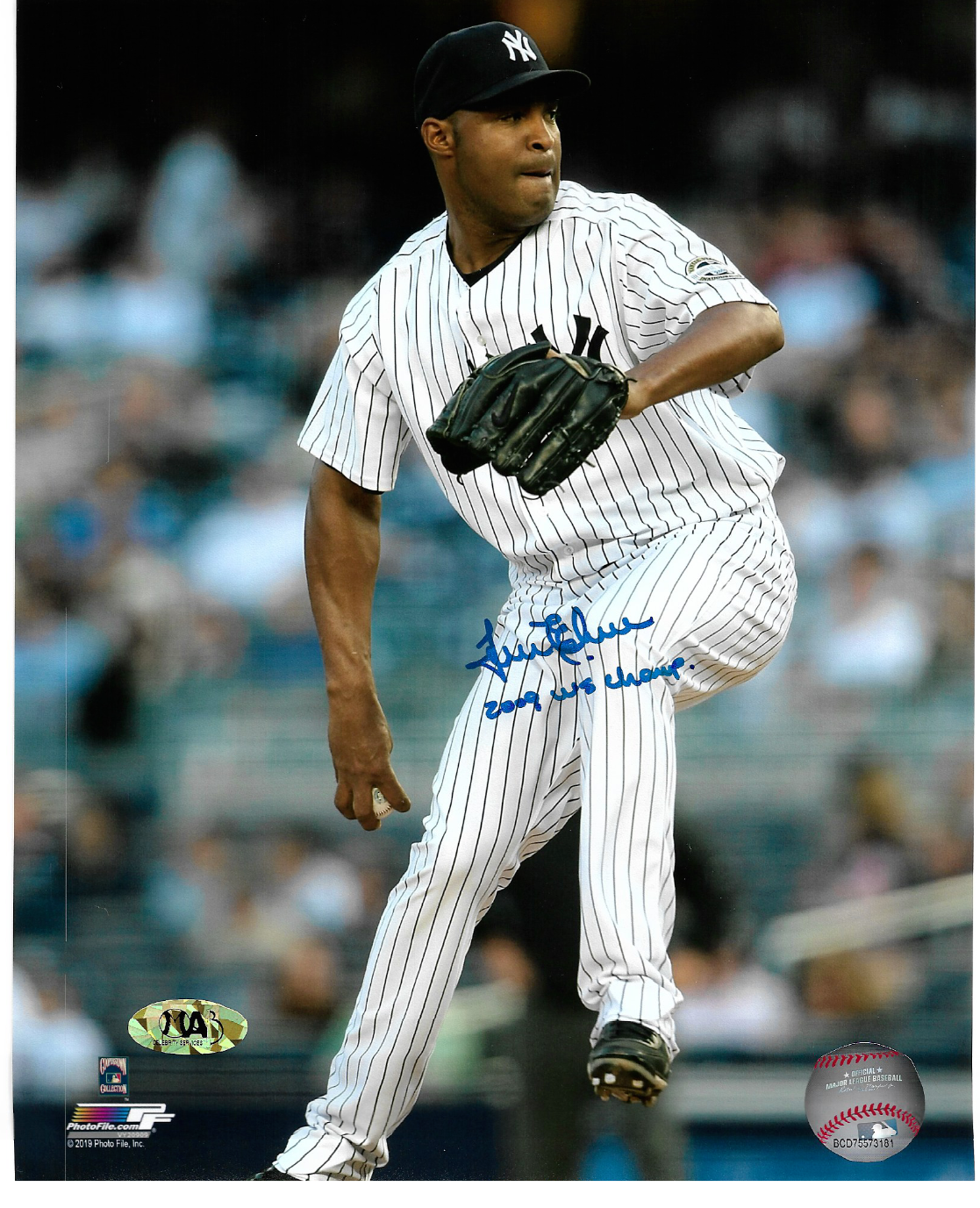 Autographed NY Yankees 2009 WSC José Jose Romero Baseball Signed 8x10 Photo Poster painting MAB