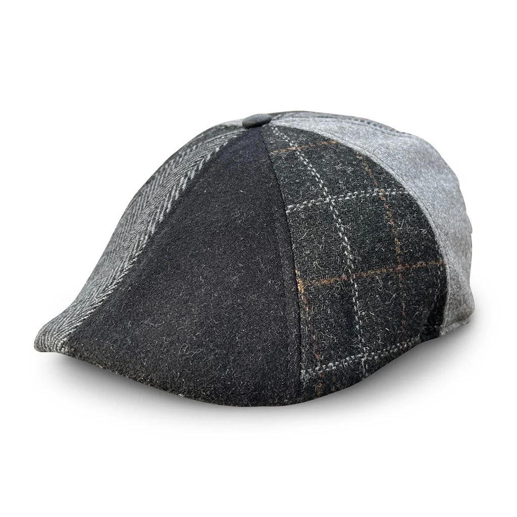 Hatsfashion-The Bootstrap   Cap - Black & Grey Plaid