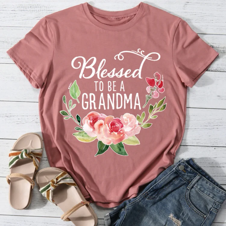 ANB -  Blessed to be a grandma T-shirt Tee -013501