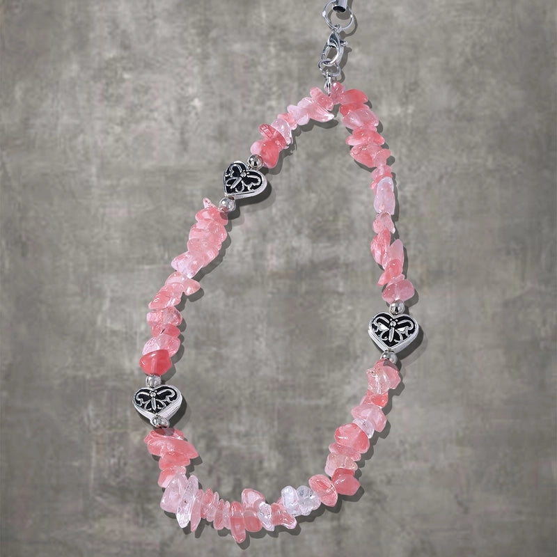 Artistic Commute Geometric Stone Zinc Alloy Mobile Phone Chain