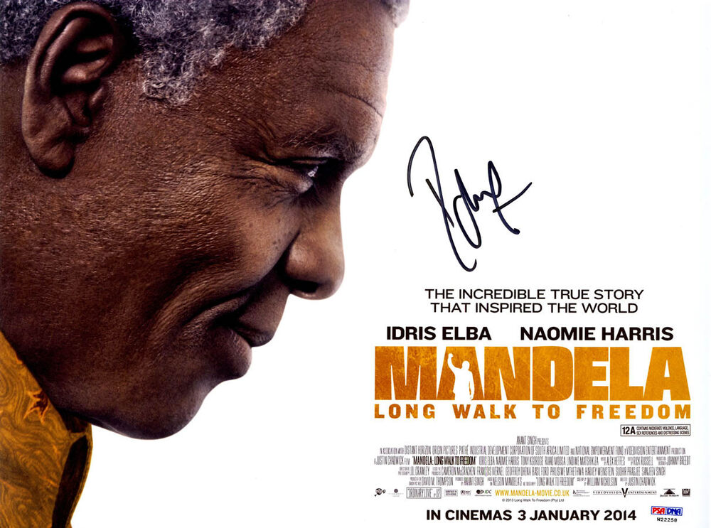 Idris Elba SIGNED 11x14 Photo Poster painting Nelson Mandela Long Walk PSA/DNA AUTOGRAPHED