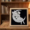 12Pcs DIY Pearl Painting Butterfly Fairy for Home Wall Decor(15x15cm)