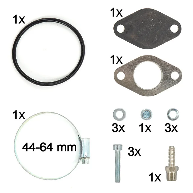 Garlaven  Sliver 50mm EGR Valve TDI 1.9 Performance EGR Replacement Pipe For VW Beetle Golf Jetta