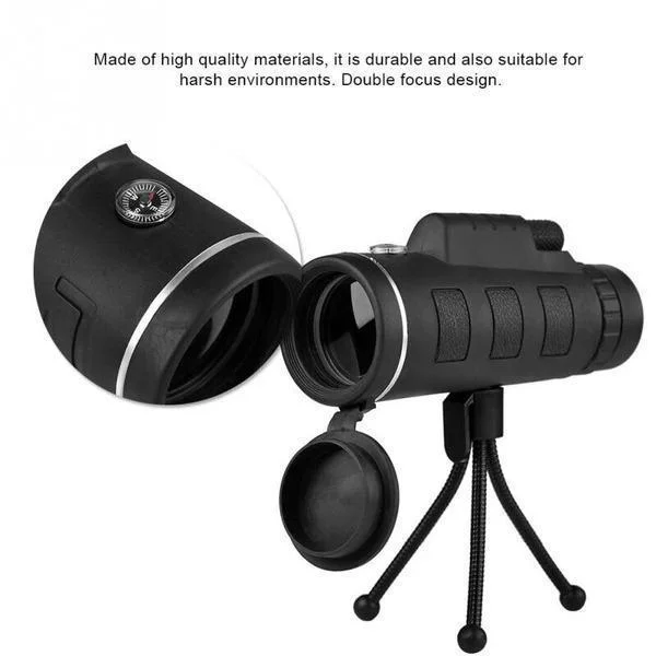 Hugoiio™ Best 40X60 Monocular Telescope Low Light Night Vision
