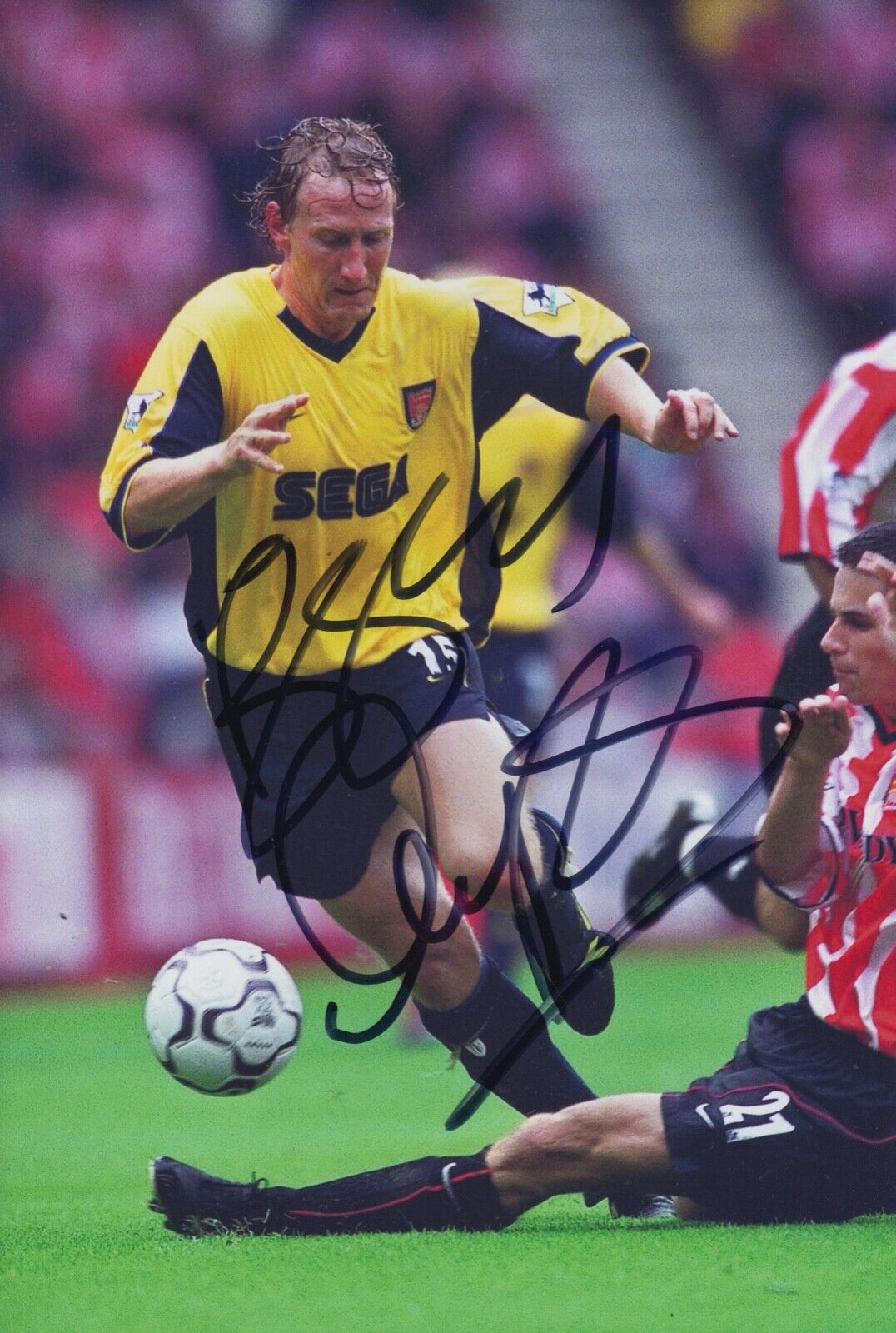 Ray Parlour Hand Signed 12x8 Photo Poster painting - Football Autograph - Arsenal 1.