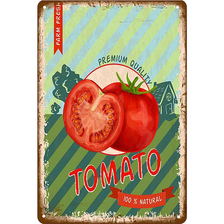 Tomato - Vintage Tin Signs/Wooden Signs - 7.9x11.8in & 11.8x15.7in