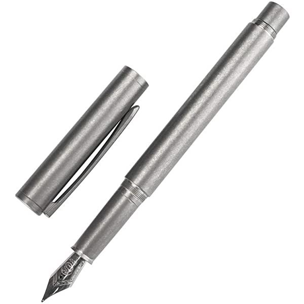 Titaner CNC Luxury Pen Titanium Fountain Pen F Point (CNC glossy)