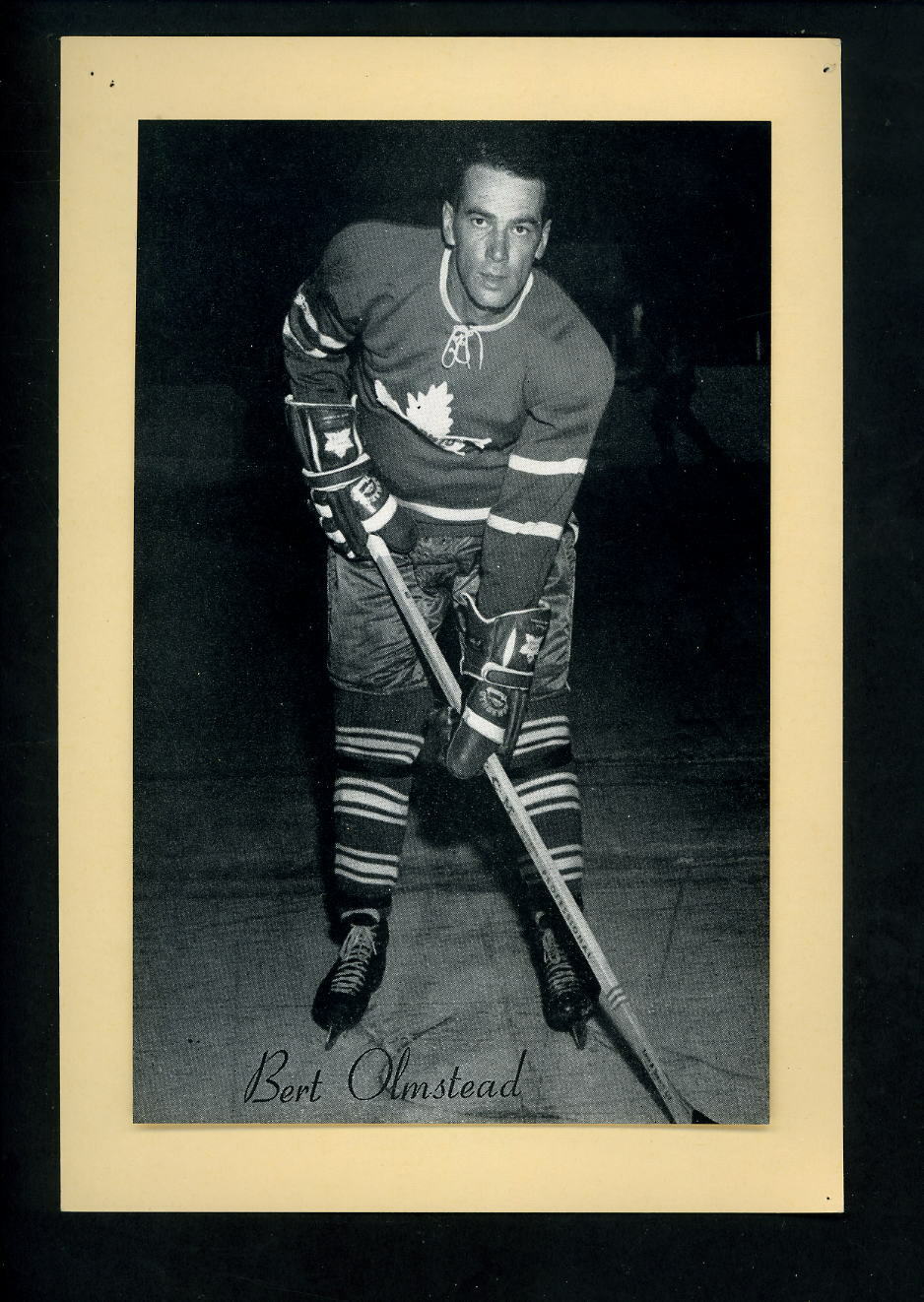 # 442 Bert Olmstead 1944-63 Beehive Group 2 Photo Poster paintings Toronto Maple Leafs