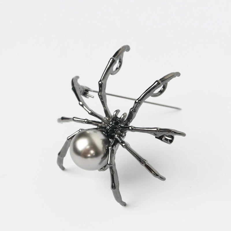 Retro Pin Spider Imitation Pearl Alloy Unisex Brooches