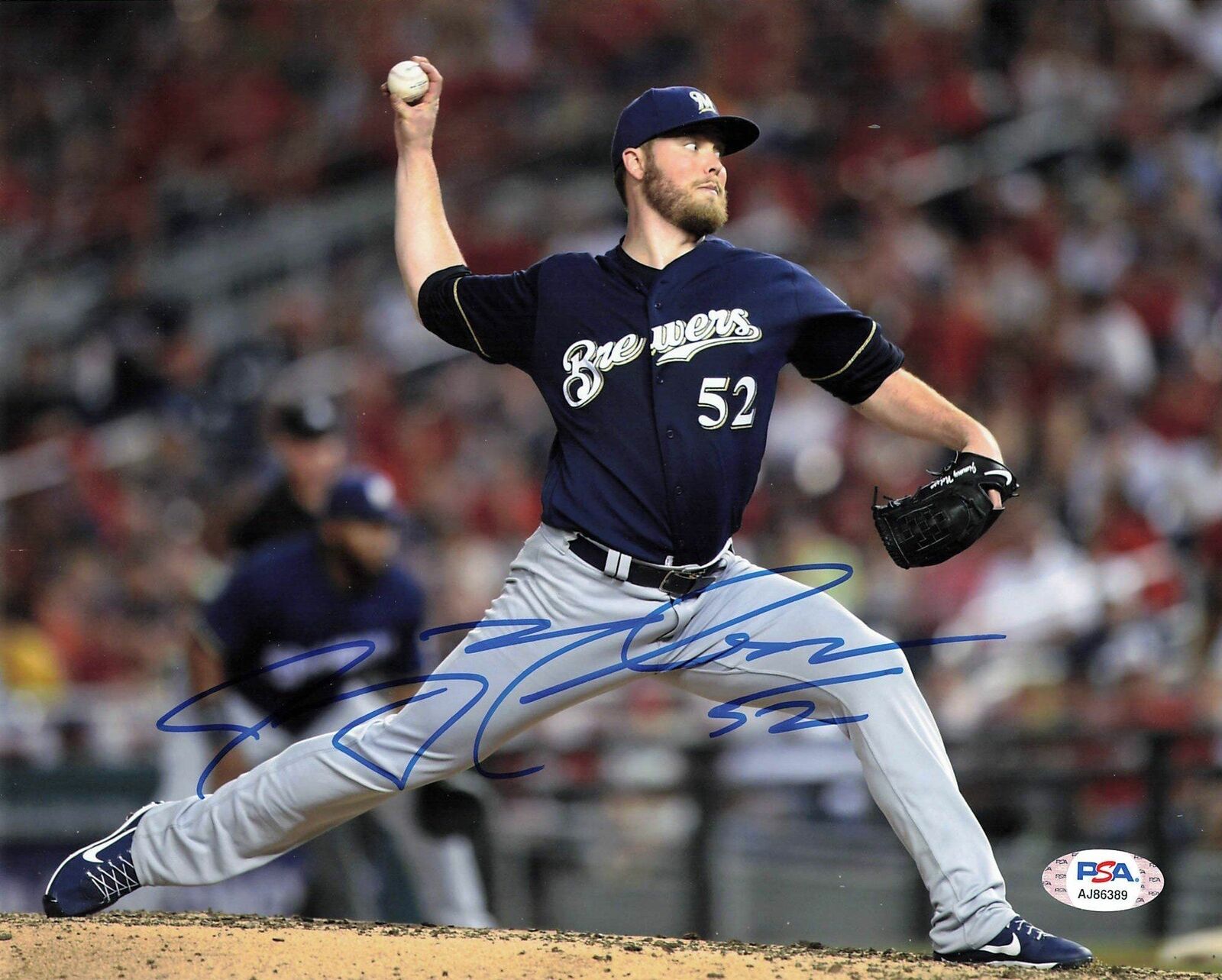 Jimmy Nelson signed 8x10 Photo Poster painting PSA/DNA Milwaukee Brewers Autographed