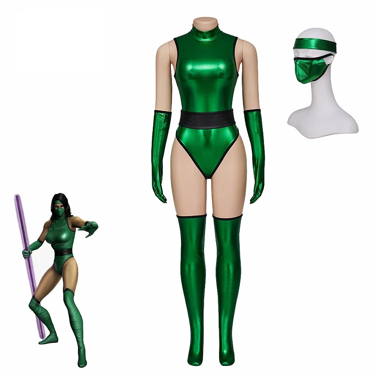 Mortal Kombat Jade Jumpsuit Cosplay Costumes
