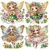 (US Local)4Pack Elf Fairy-Crystal Rhinestone Diamond Painting(30x30cm)