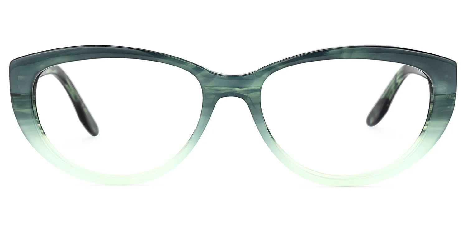 Marcel GrÃ¼ne Cateye Brille GrÃ¼n