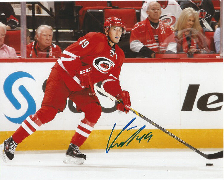 Carolina Hurricanes Victor Rask Signed Autographed 8x10 Photo Poster painting COA A