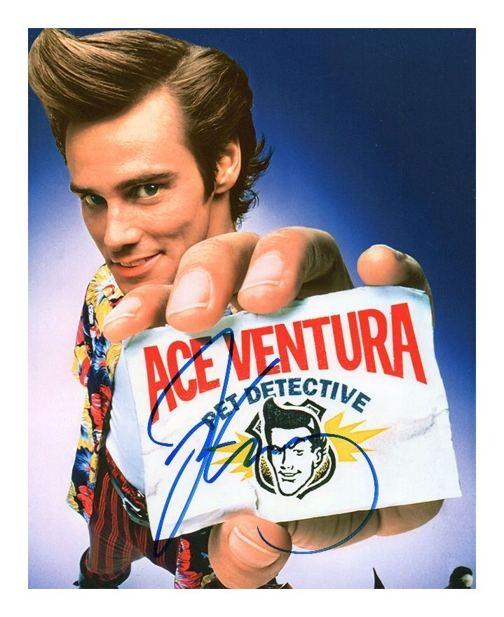 JIM CARREY - ACE VENTURA AUTOGRAPHED SIGNED A4 PP POSTER Photo Poster painting PRINT