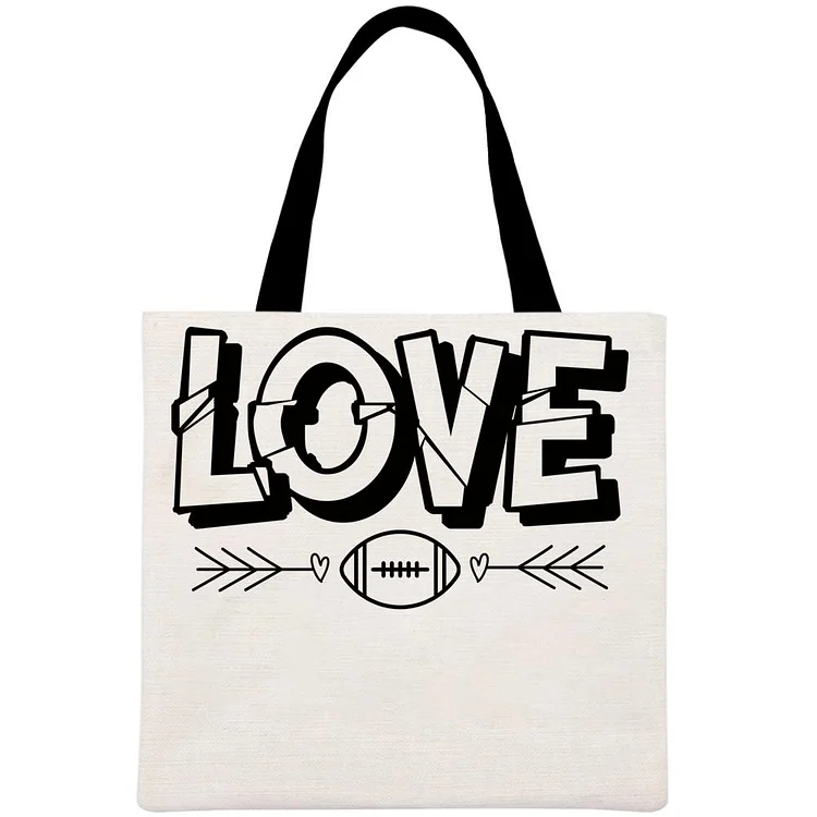 football Printed Linen Bag-Annaletters