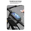 Bike Front Frame Bag Waterproof EVA Bike Tube Bag Detachable Cycling Accessories