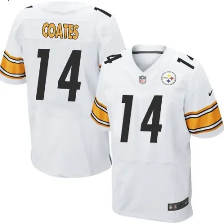 Steelers #14 Sammie Coates White Men's Stitched NFL Elite Jersey