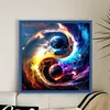 >SALE<Full Embroidery Cotton Thread 11CT Printed Taiji Planet Map Cross Stitch 45x45cm