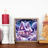 Winter Houses - Crystal Rhinestone Diamond Painting
