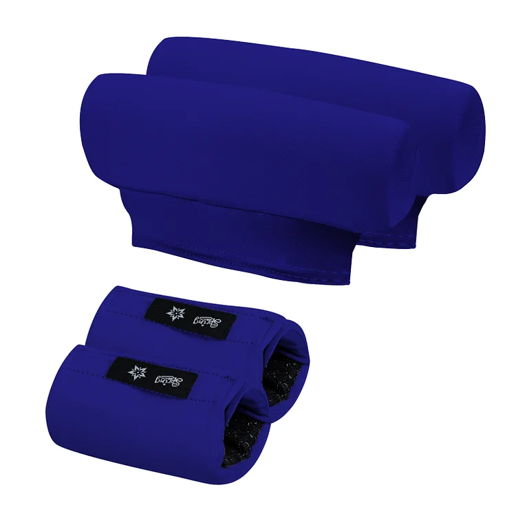 Underarm Crutch's Pad and Hand Grip Covers Universal Forearm Handle Padded Cushion Sets Accessories for Crutches (navy blue)