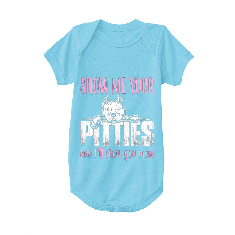 The Pitbull Show Me Your Pitties, French Bulldog Baby Onesie