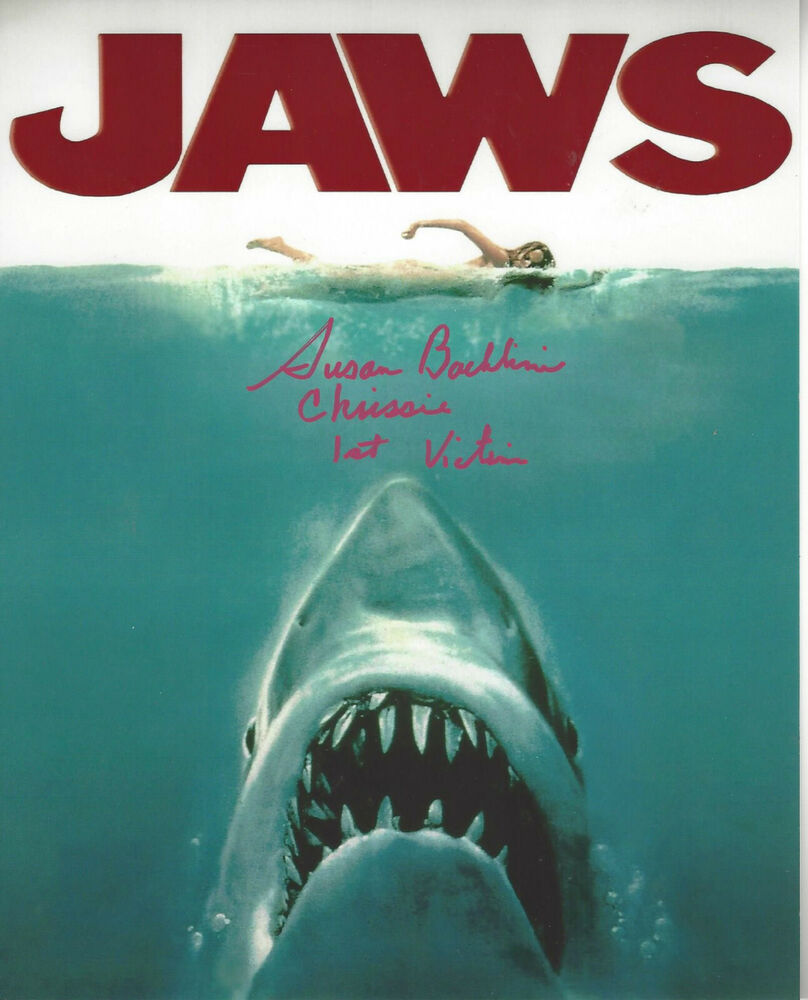 JAWS 1st Victim  RED autographed 8x10 Photo Poster painting (Chrissie) and 1st victim  added **