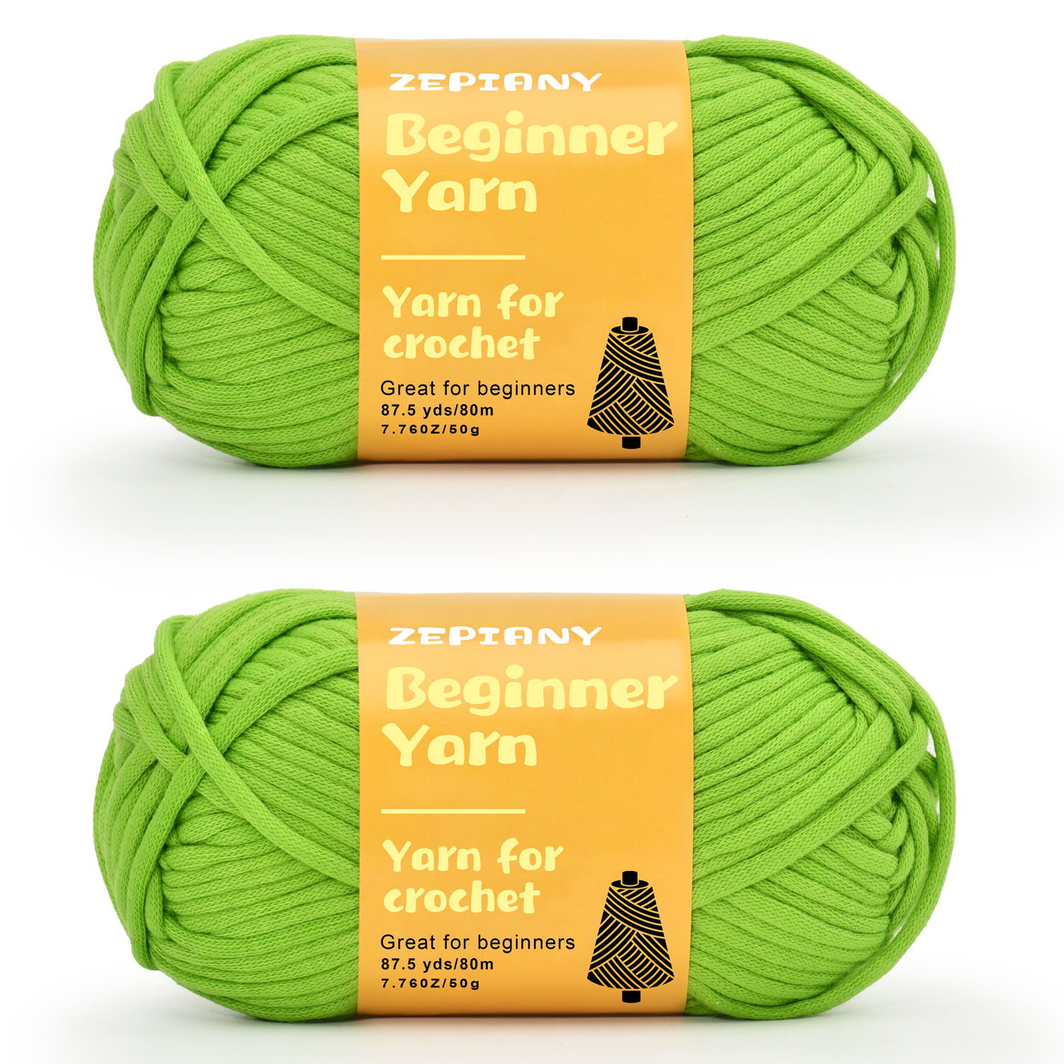  3PCS 150g Beginners Green Yarn for Crocheting and Knitting,260  Yards Cotton Nylon Blend Yarn for Hand DIY Bag Basket Dolls and Cushion