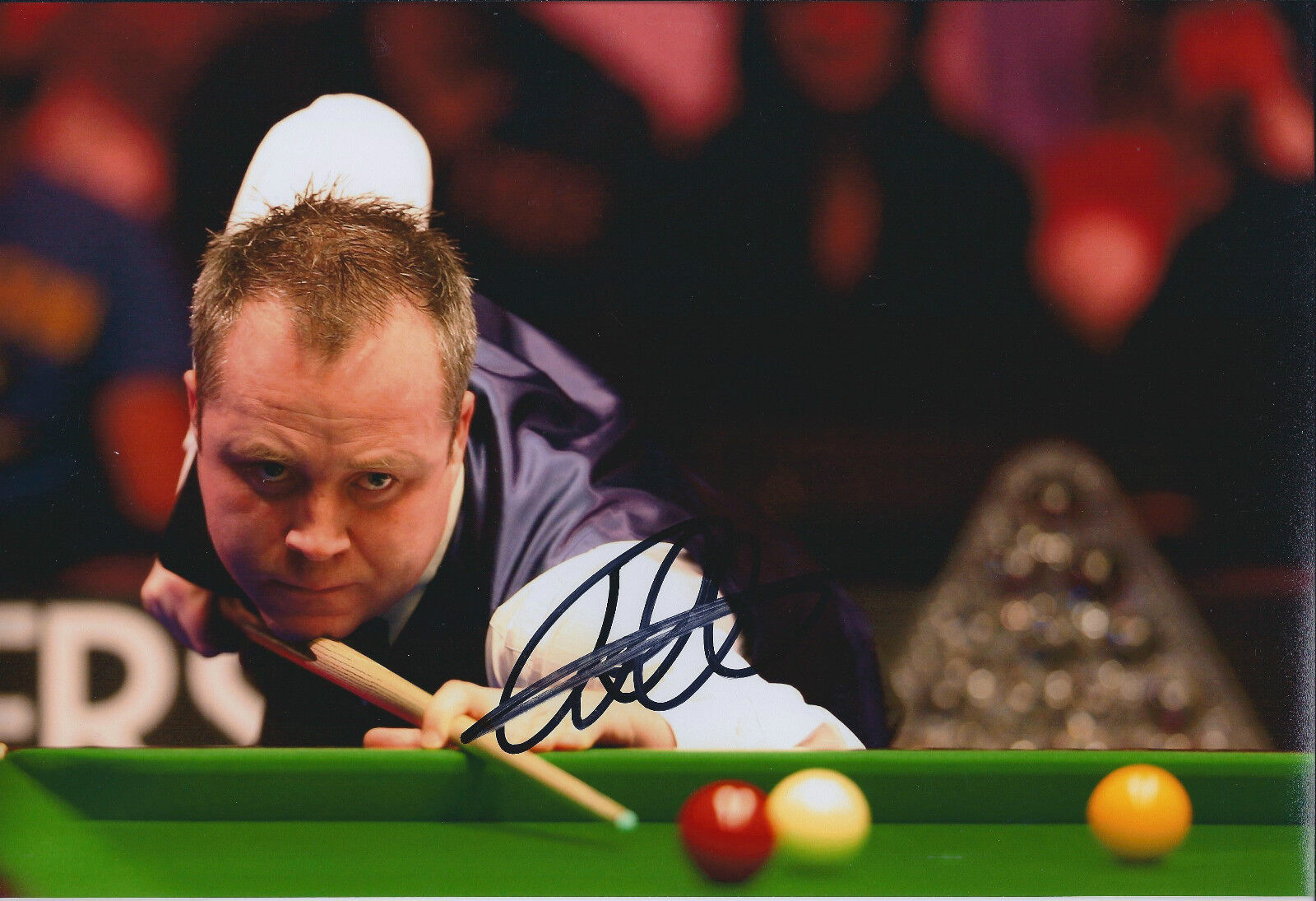 John Higgins SIGNED Autograph of 3 Times World Snooker Champion 12x8 Photo Poster painting AFTAL