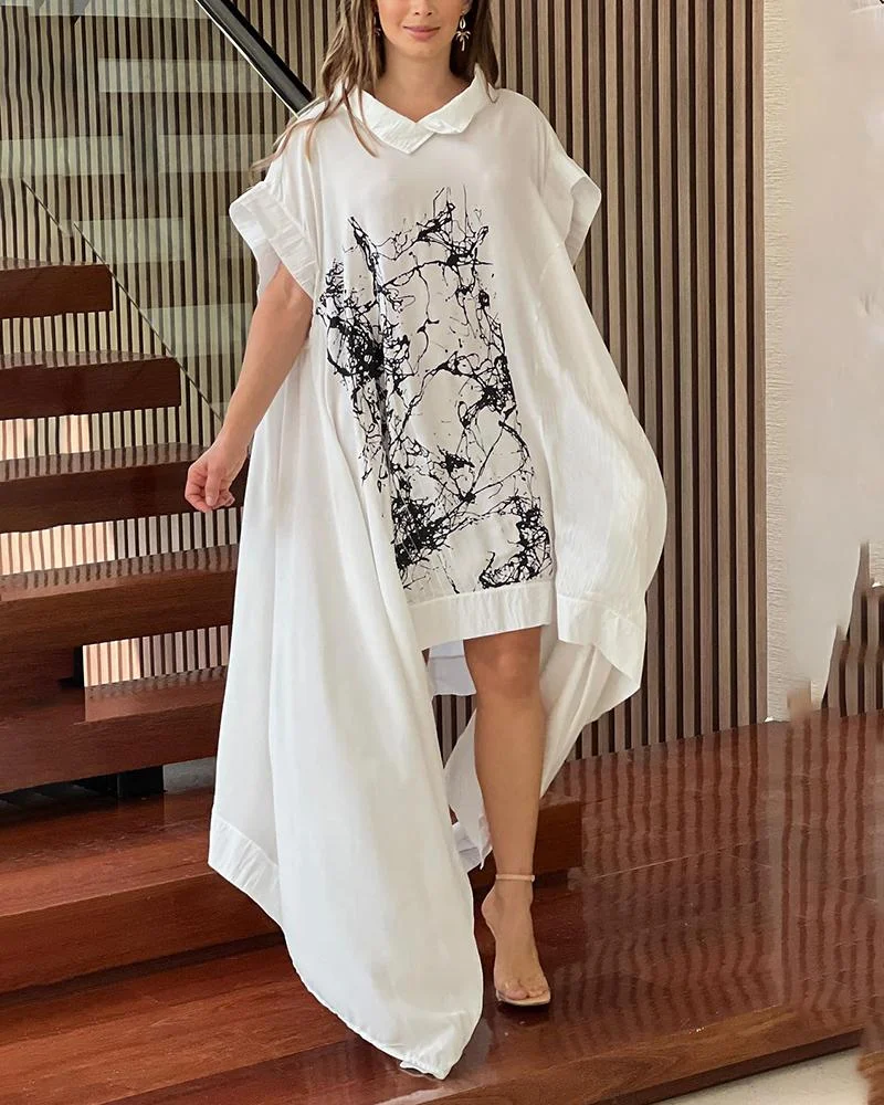 Women's Irregular Print Dress