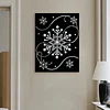 DIY Pearl Painting Snowflake for Home Wall Decor with Frame(40*30cm)