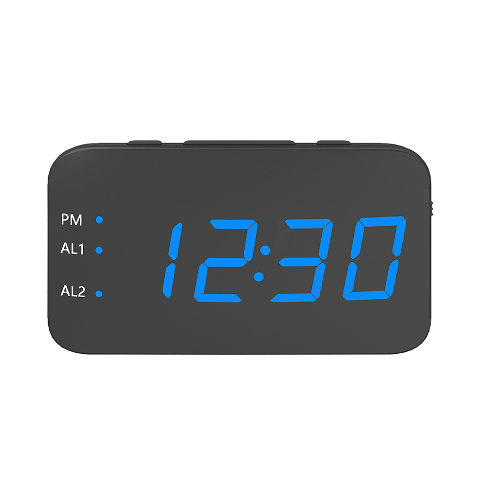 

LED Digital Alarm Clock Voice Control Temperature Display Electronic Clock, White, 501 Original