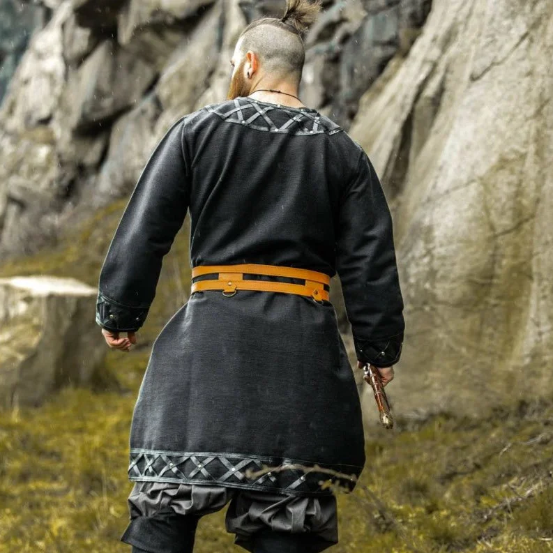 Men's Viking Embroidered Robe Top-inspireuse