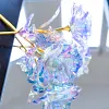Cadeau color&eacute; de fleur de cristal de rose de galaxie pour la f&ecirc;te des m&egrave;res- pour la f&ecirc;te des m&egrave;res