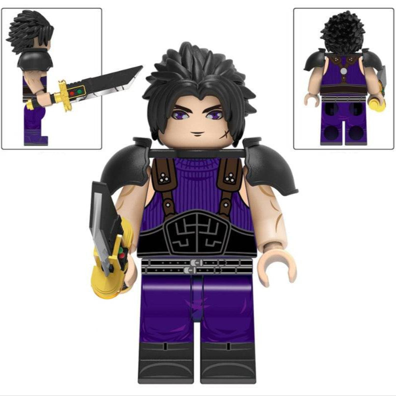 Zack Fair from Final Fantasy VII Custom Minifigure Minifigure Bricks monstertoys