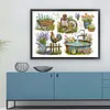 Garden Small Objects-14CT Stamped Cross Stitch 62*47cm/24.41*18.5in(Big Size) tapestrymarket