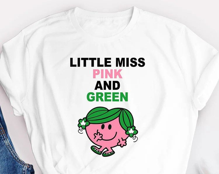AKA - Little Miss Pink and Green T-shirt