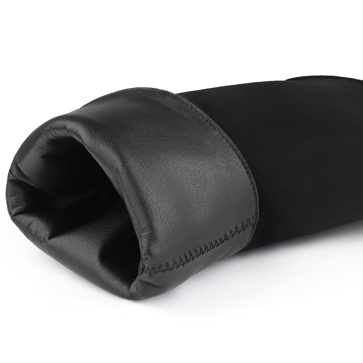 100mm Women's Pointed Toe Stiletto Heel Red Bottom Ankle Boots Suede Boots-MERUMOTE