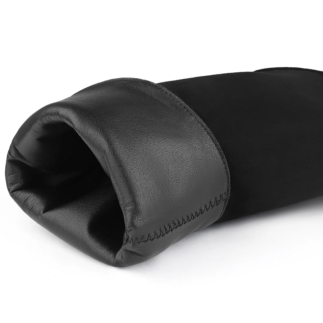 100mm Women's Pointed Toe Stiletto Heel Red Bottom Ankle Boots Suede Boots-MERUMOTE