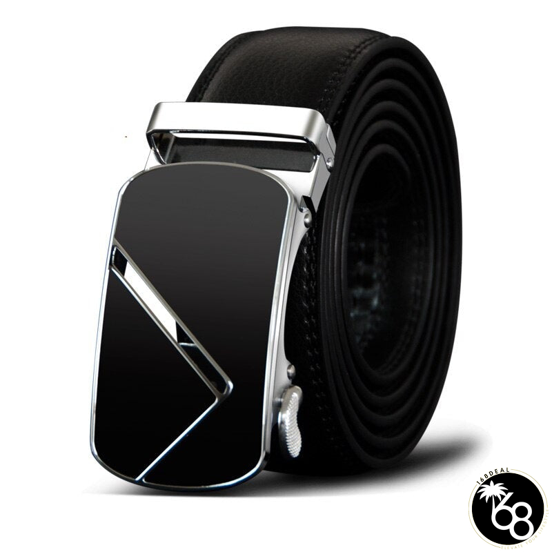 Men's Cowskin Automatic Buckle Closure Casual Wear Strap Belts | 168DEAL
