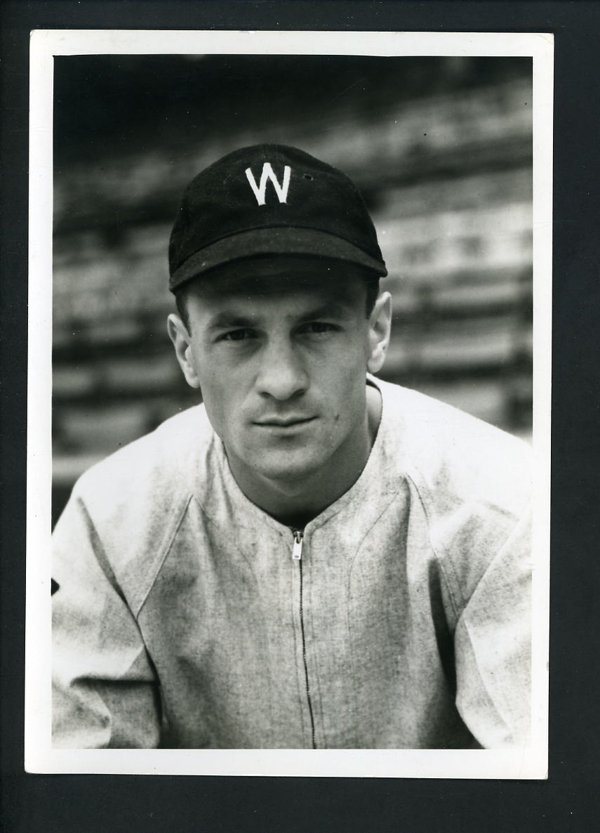 Johnny Welaj circa 1930's Press Original Photo Poster painting Washington Senators